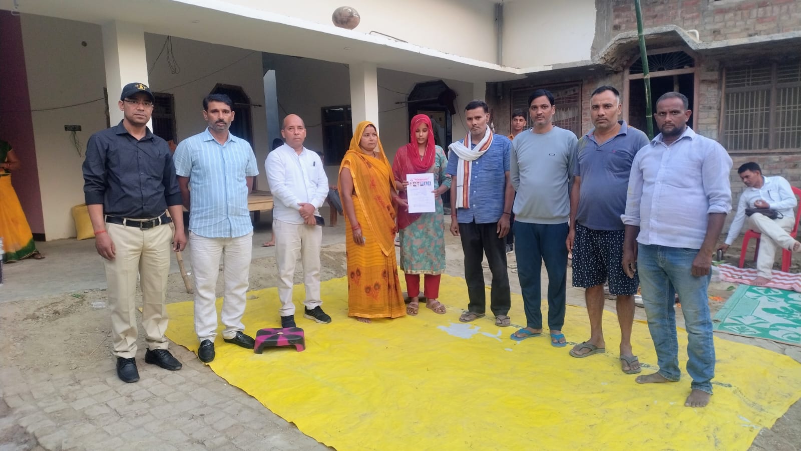 बेटी विवाह योजना में विभिन्न जनपद व ब्लाक के स्थलीय सत्यापन की फोटो 